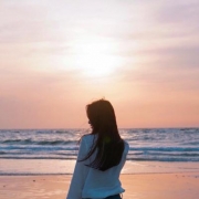海边风景图片女生头像，海边清新唯美女生头像