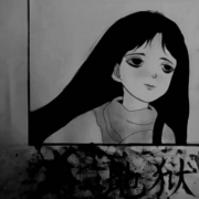 二次元黑化头像女图片，