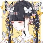 超酷侧脸插画女生动漫头像图片 动漫女头高冷侧