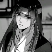 黑白动漫古风头像男，动漫男生头像黑白系列