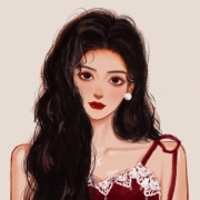 手绘女生头像气质高冷，