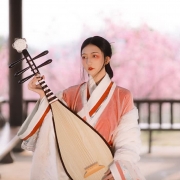国风琵琶女生头像图片，