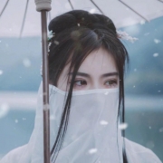 轻纱蒙面伤感古风女生头